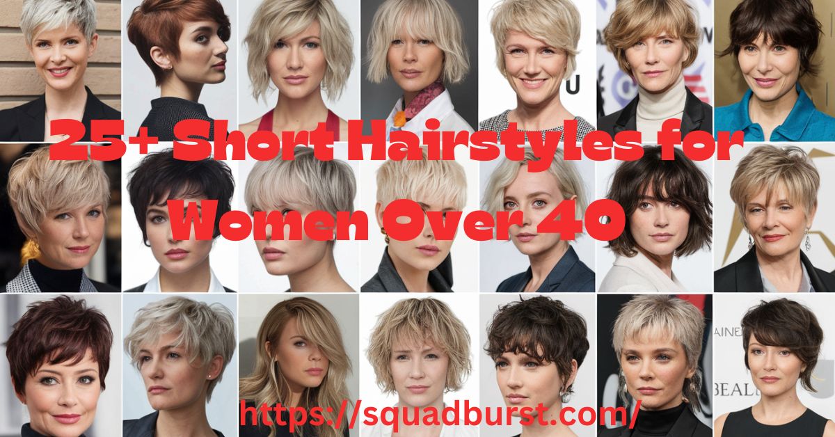 25+ Short Hairstyles for Women Over 40