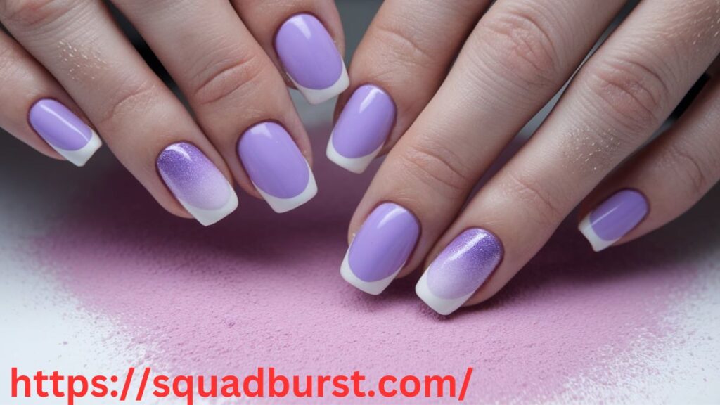 Lavender ombré nails
