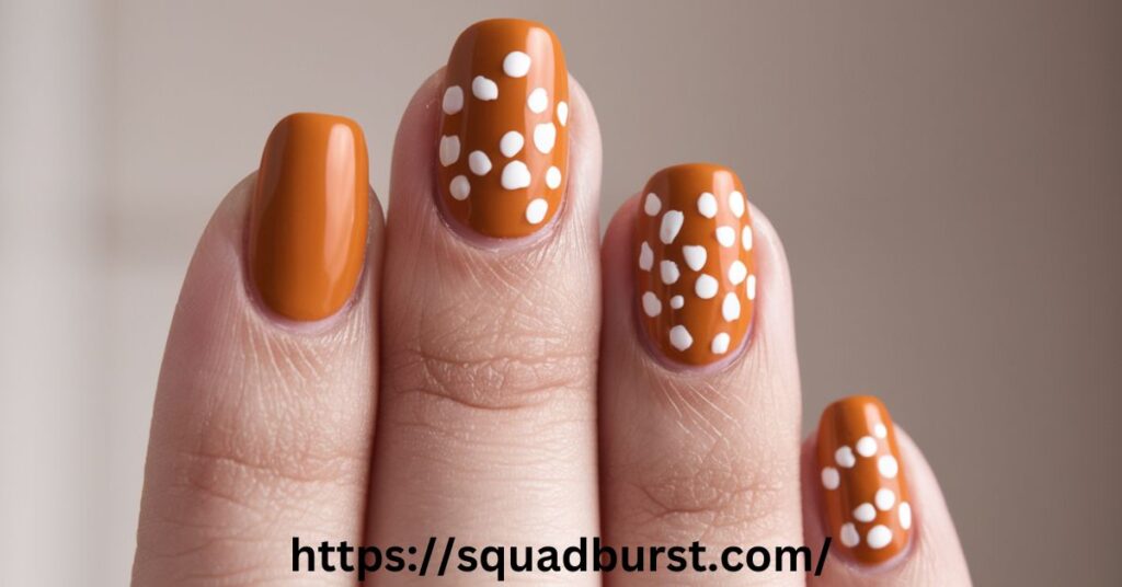 Minimalist Burnt Orange Nails for Everyday Wear