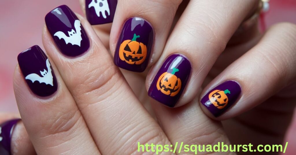 Purple Halloween Nail Ideas: Dark, Fun, and Festive