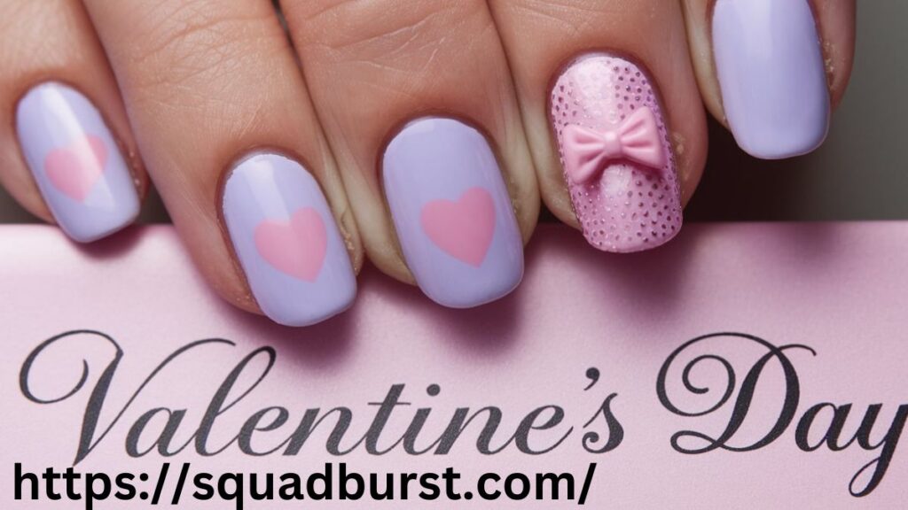 Valentine’s Day Lavender Nails