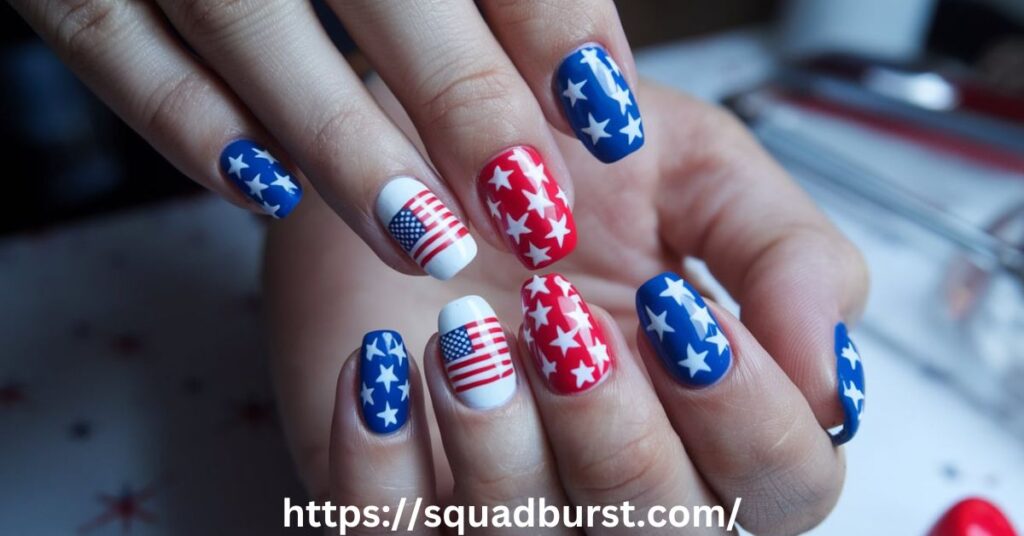 Where to Get These Designs: fourth of july nail designs