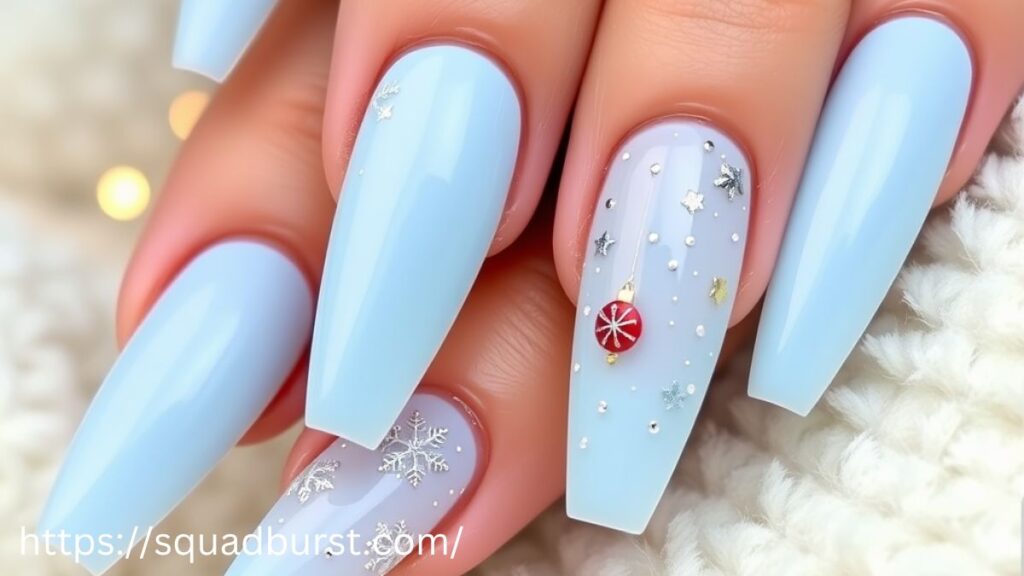 35 Beautiful-in-Blue Christmas Nail Ideas for the Frosty Vibes!