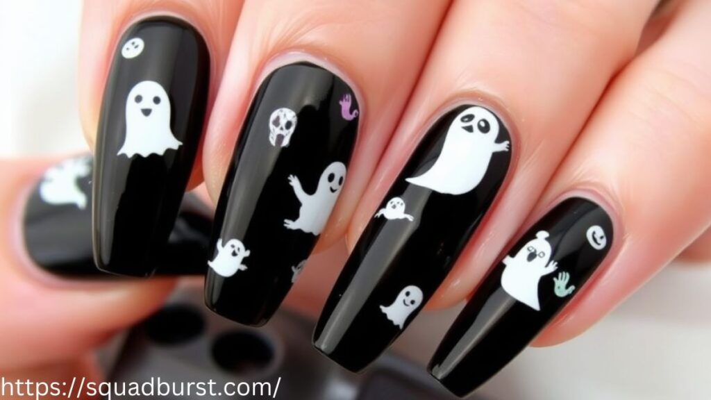 24 Halloween Nail Designs with Scary Ghosts You’ll Love!