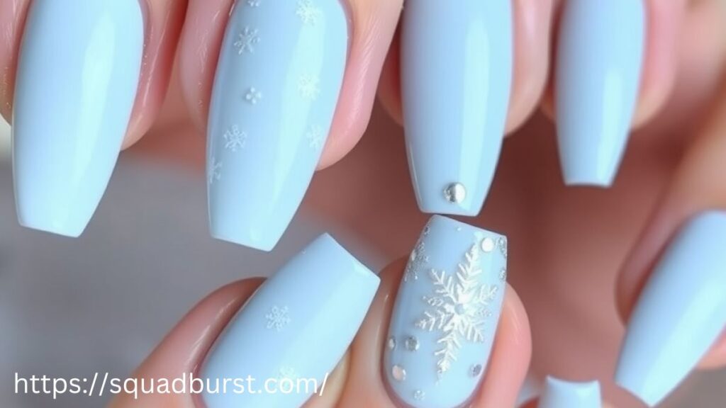 35 Beautiful-in-Blue Christmas Nail Ideas for the Frosty Vibes!