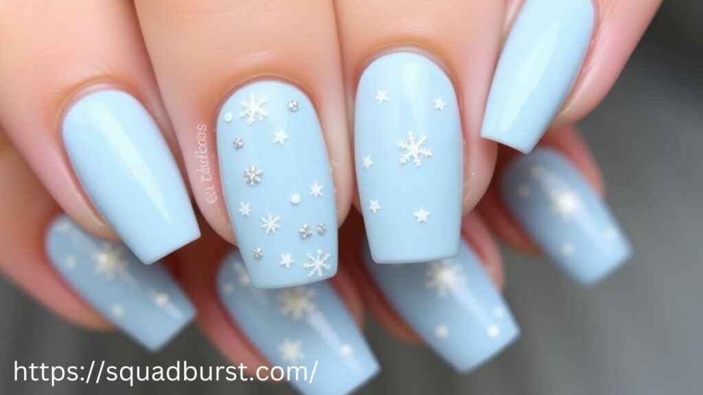 35 Beautiful-in-Blue Christmas Nail Ideas for the Frosty Vibes!