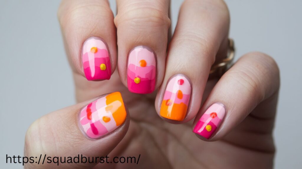 35 Vibrant Orange and Pink Nail Designs for Dazzling Fingers