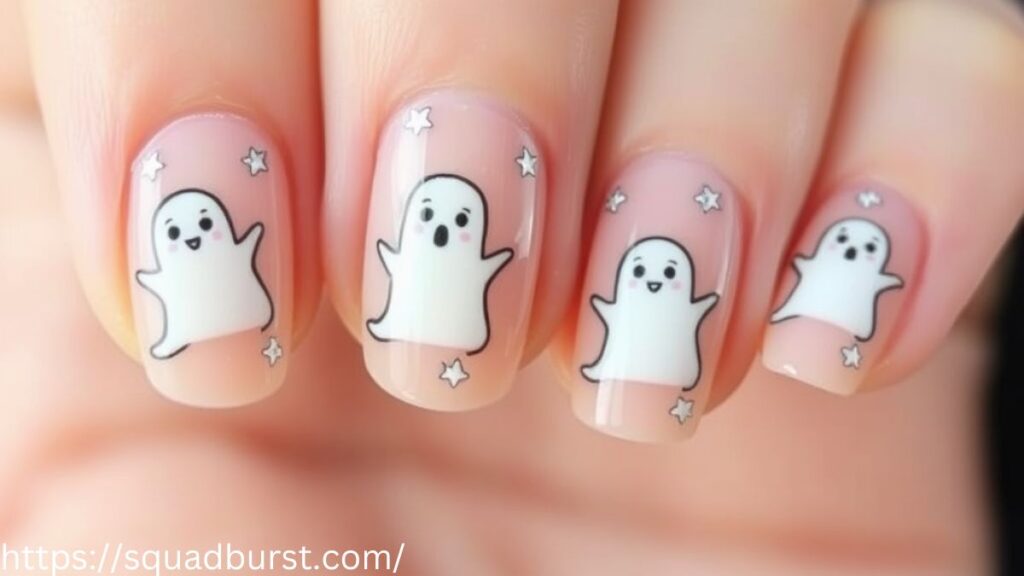 24 Halloween Nail Designs with Scary Ghosts You’ll Love!