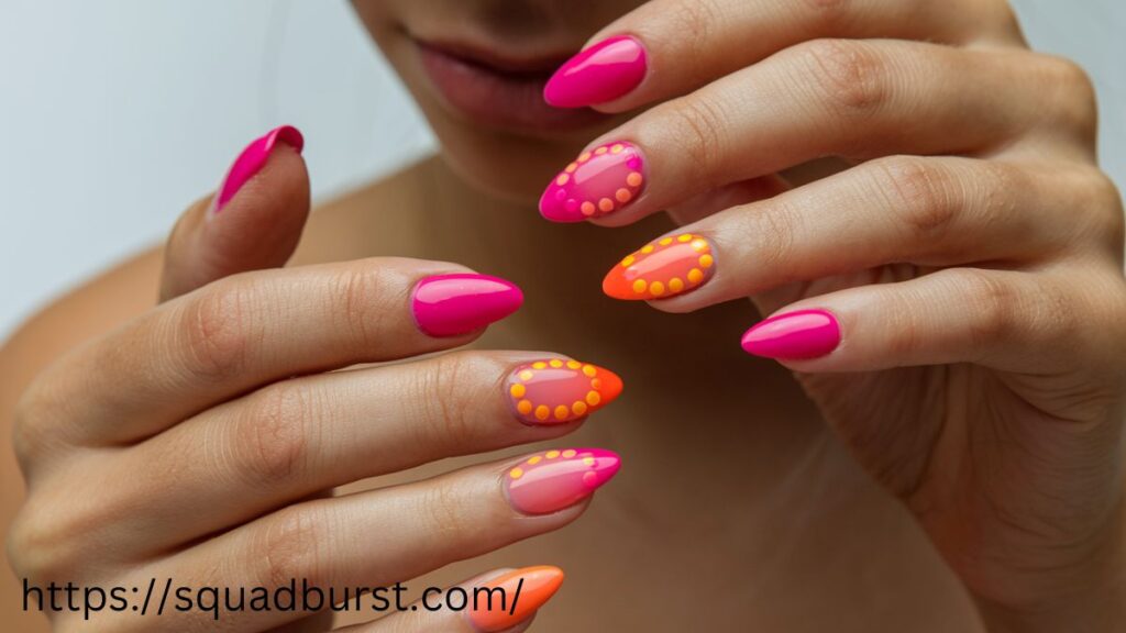 35 Vibrant Orange and Pink Nail Designs for Dazzling Fingers