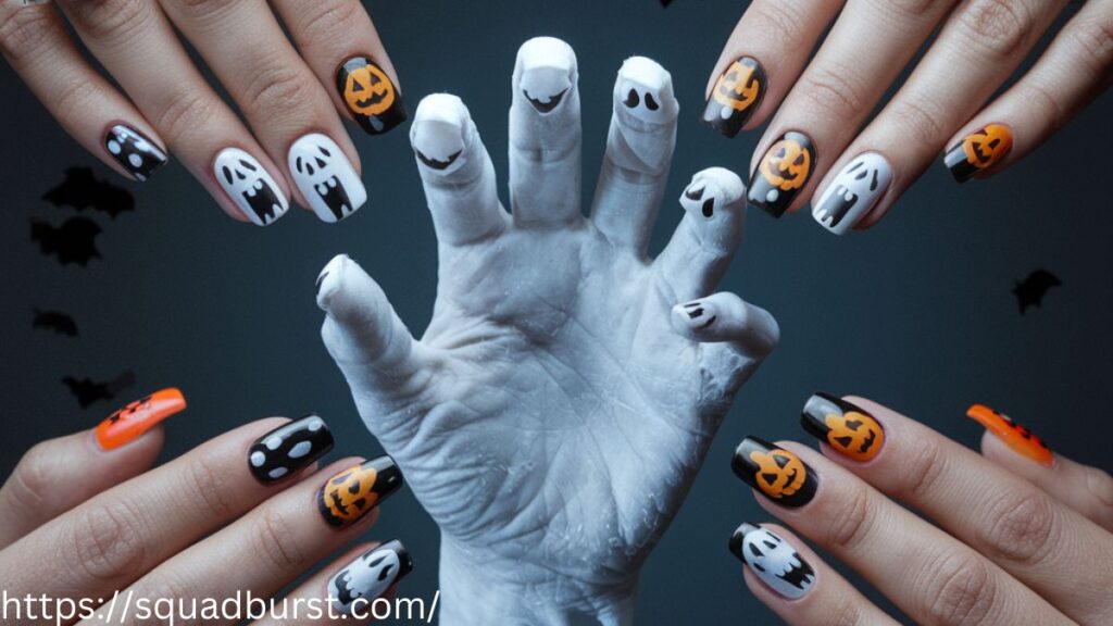 24 Halloween Nail Designs with Scary Ghosts You’ll Love!