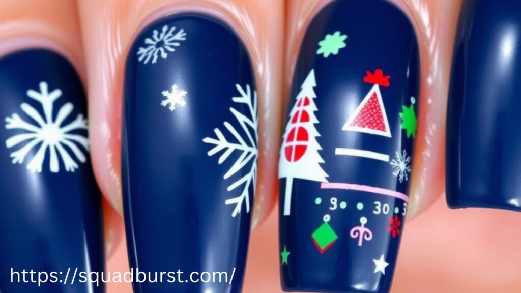 35 Beautiful-in-Blue Christmas Nail Ideas for the Frosty Vibes!