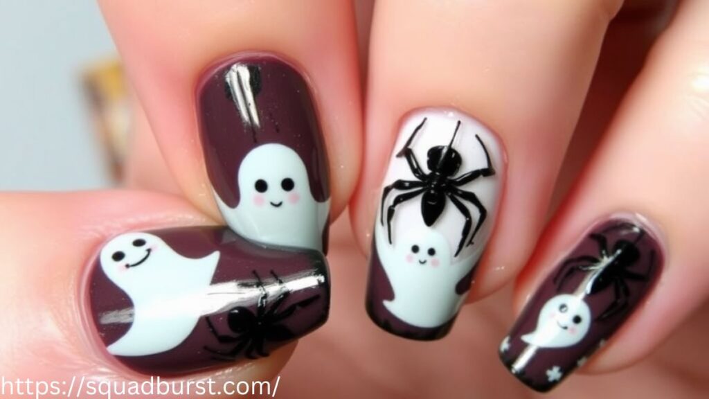 24 Halloween Nail Designs with Scary Ghosts You’ll Love!