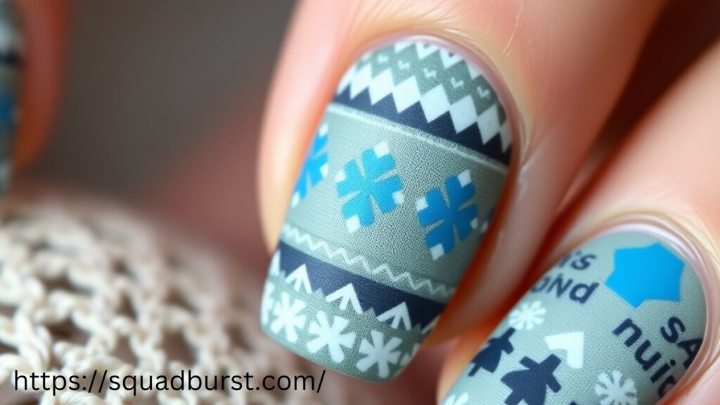 35 Beautiful-in-Blue Christmas Nail Ideas for the Frosty Vibes!