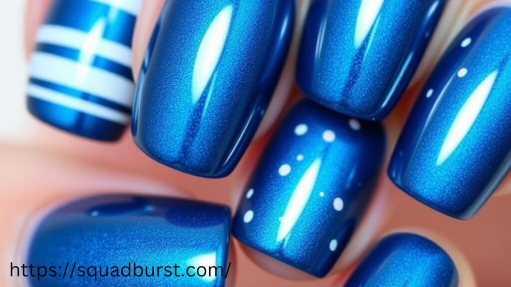 35 Beautiful-in-Blue Christmas Nail Ideas for the Frosty Vibes!