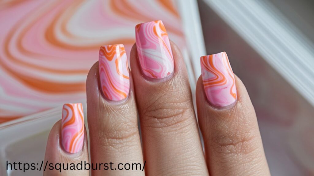 35 Vibrant Orange and Pink Nail Designs for Dazzling Fingers