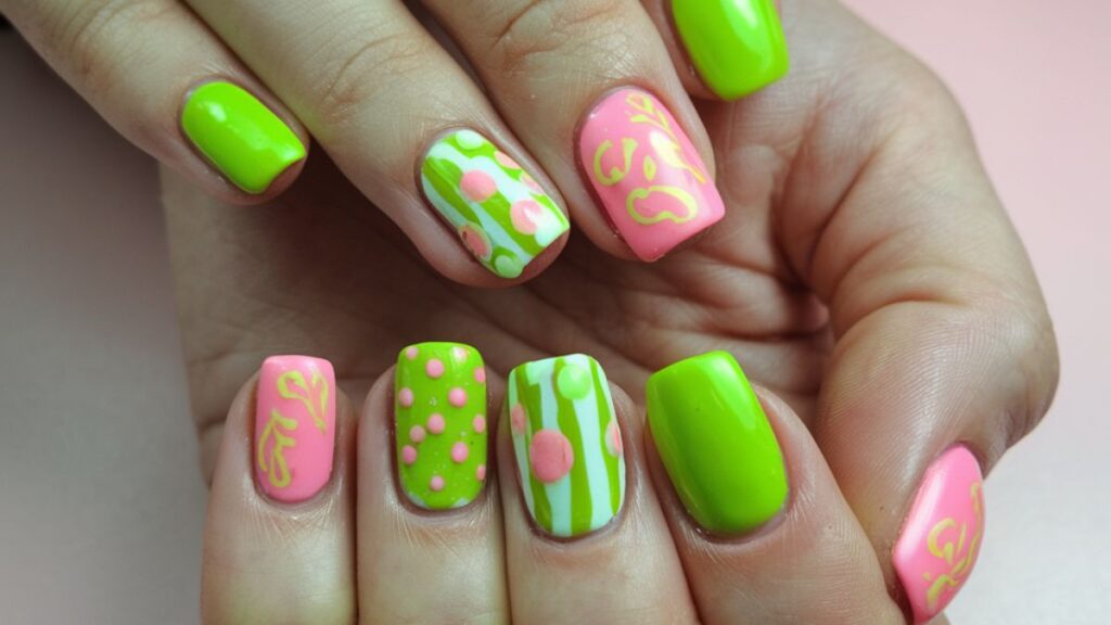 Lime Green and Pink Nail Designs to Try Now!