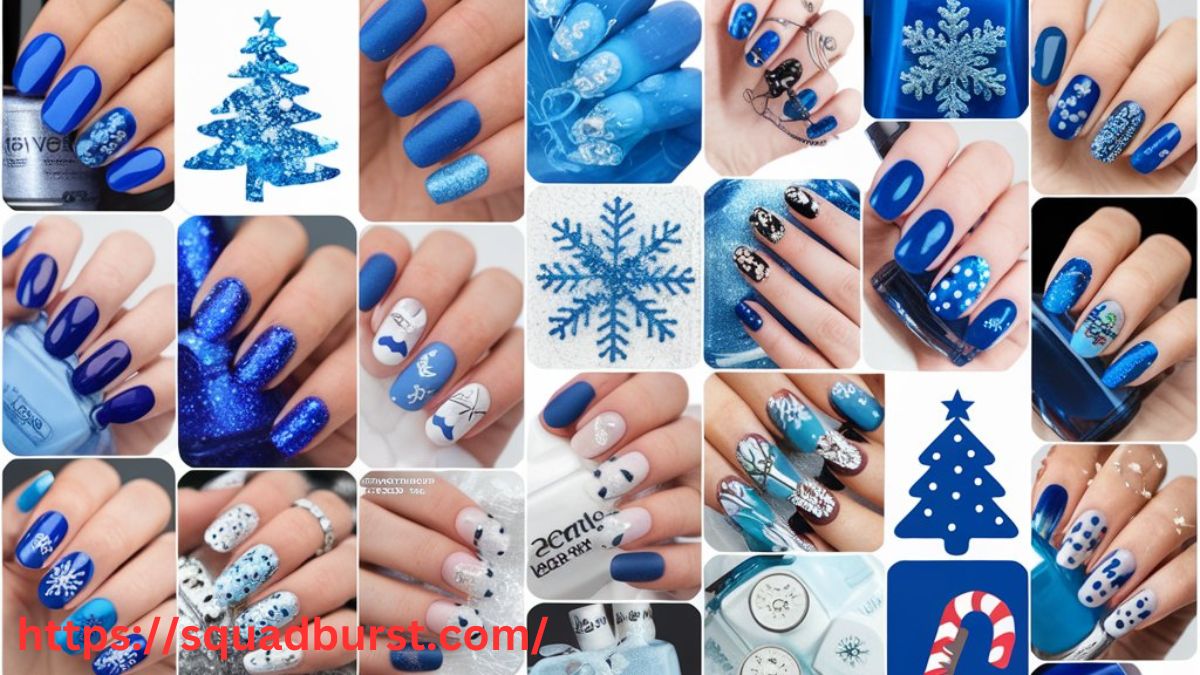 35 Beautiful-in-Blue Christmas Nail Ideas for the Frosty Vibes!