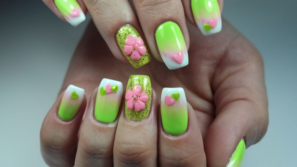 Lime Green and Pink Nail Designs to Try Now!