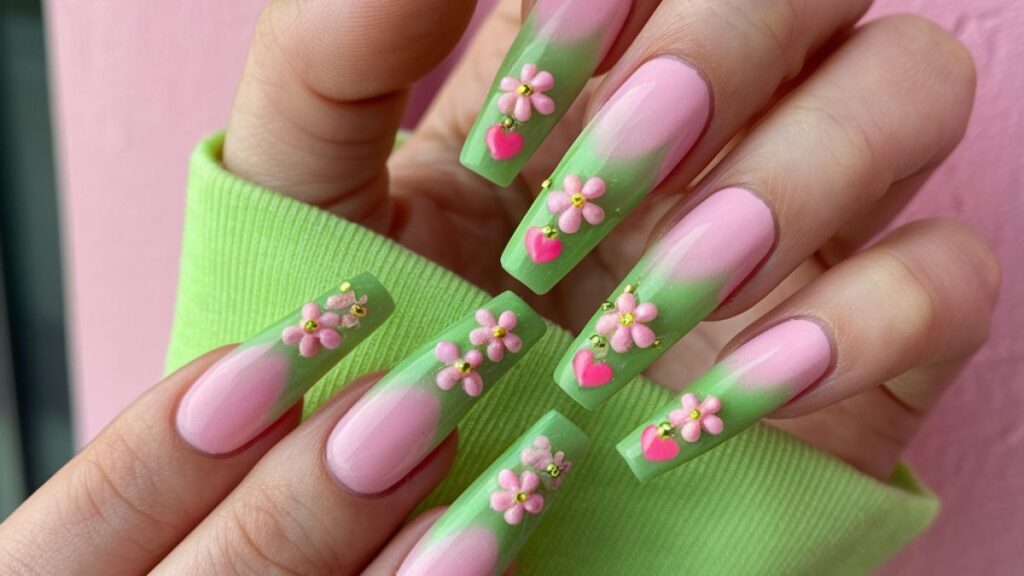 Lime Green and Pink Nail Designs to Try Now!