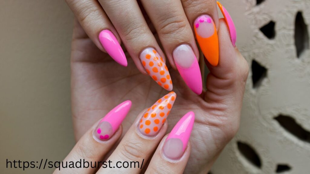 35 Vibrant Orange and Pink Nail Designs for Dazzling Fingers