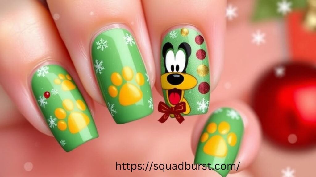 23 Disney Christmas Nail Designs If You Love to Be Dreamy!