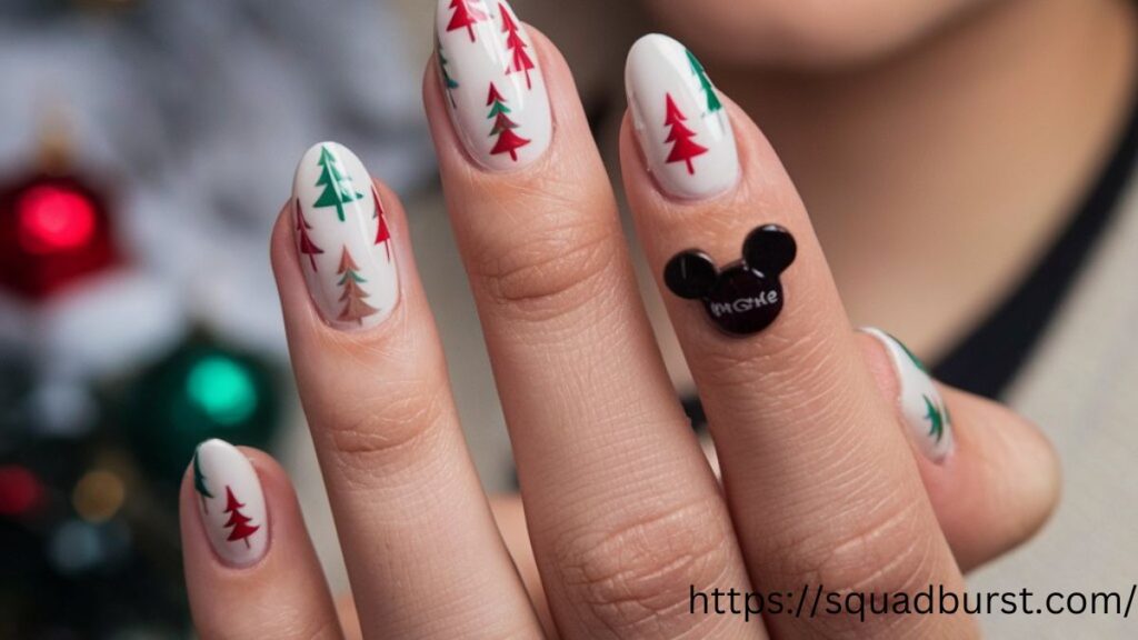 23 Disney Christmas Nail Designs If You Love to Be Dreamy!