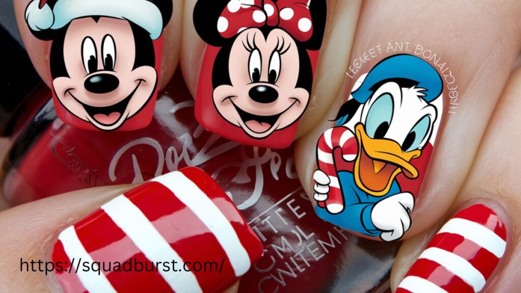 23 Disney Christmas Nail Designs If You Love to Be Dreamy!