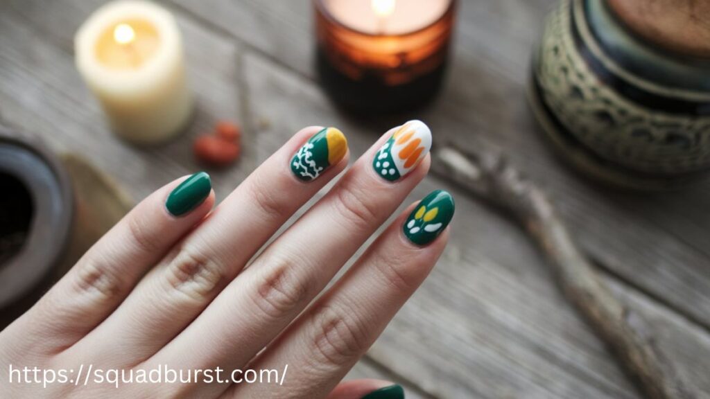 24 Stunning Forest Green Nail Designs for a Fall Makeover