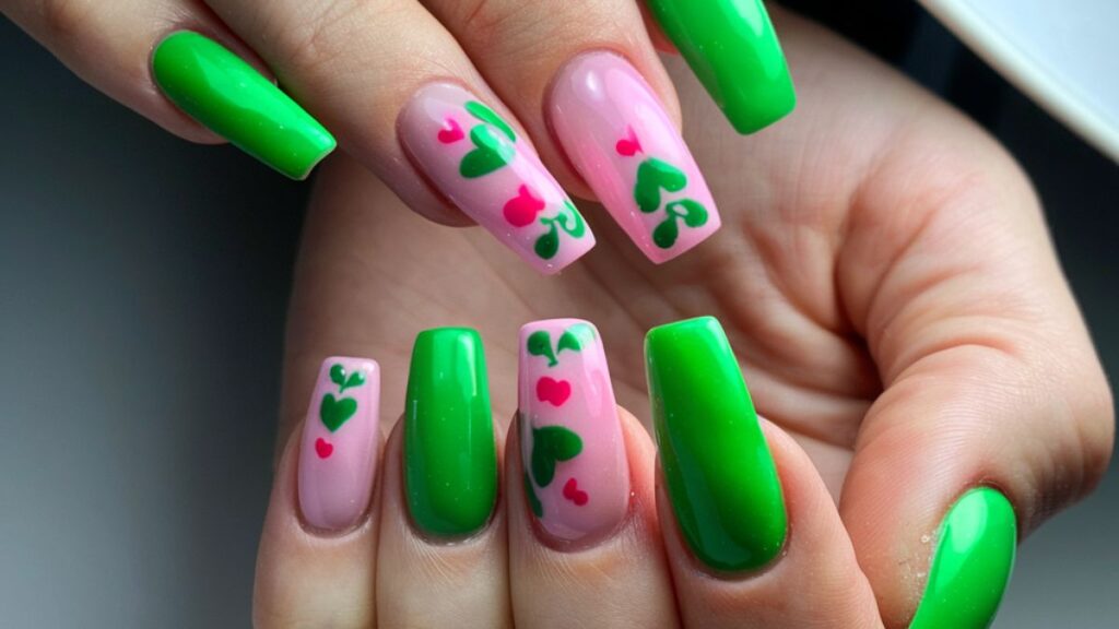 Lime Green and Pink Nail Designs to Try Now!