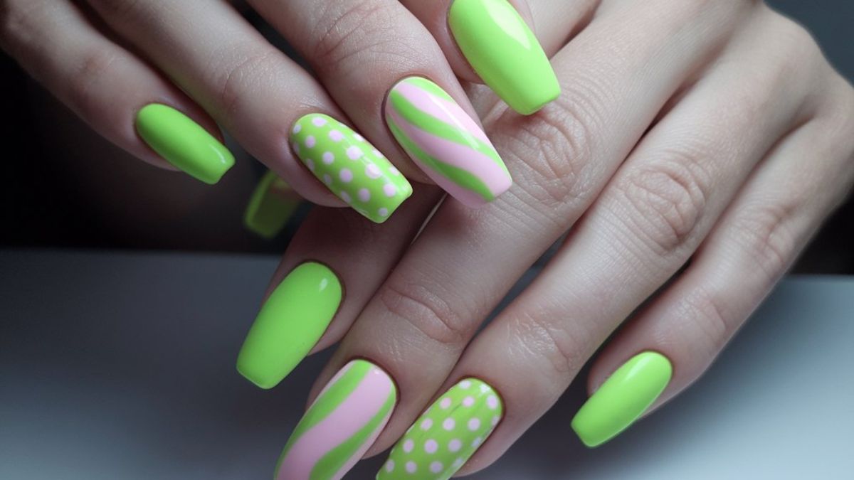 Lime Green and Pink Nail Designs to Try Now!