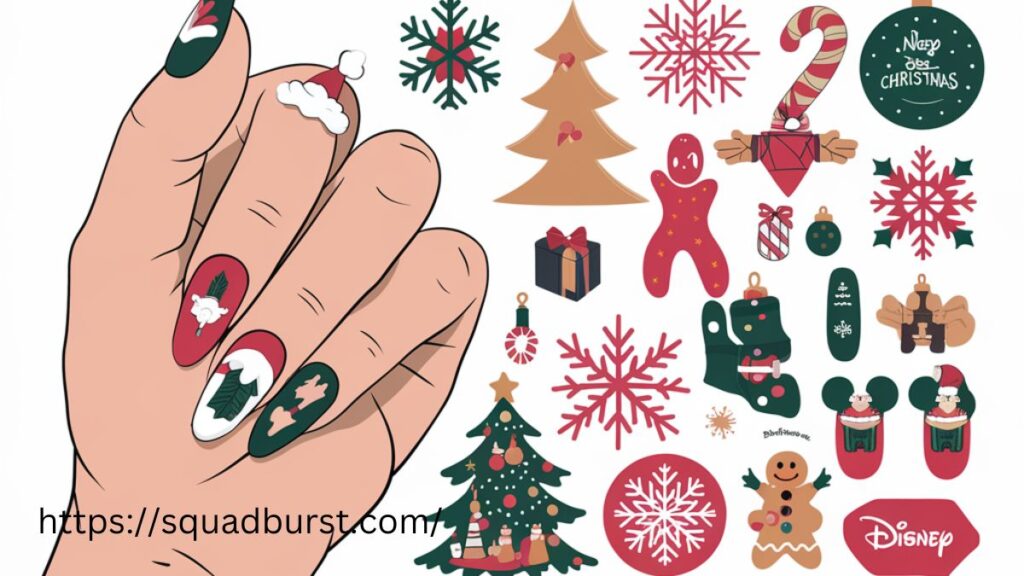 23 Disney Christmas Nail Designs If You Love to Be Dreamy!