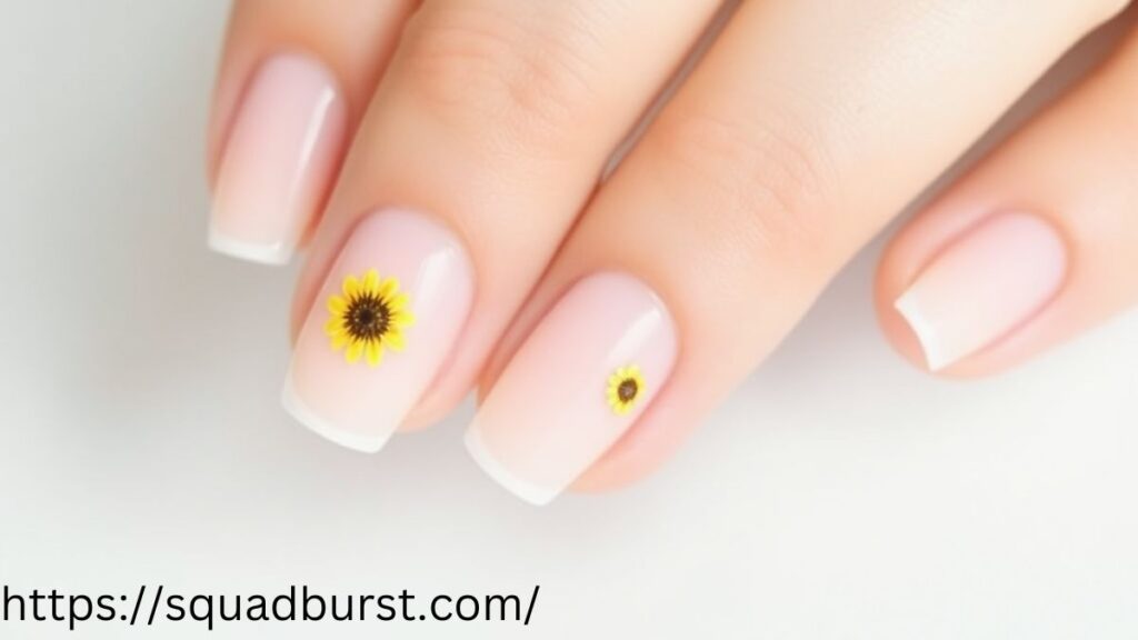 27 Yellow Nail Designs With Sunflowers for Stunning Nails