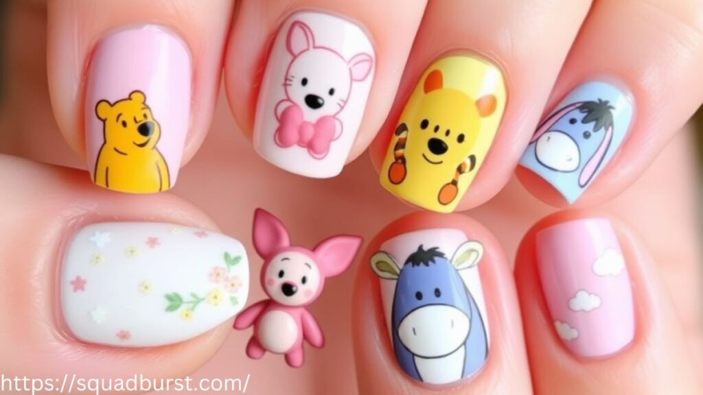 37 Winnie The Pooh Nail Ideas for the Ultimate Disney Fan