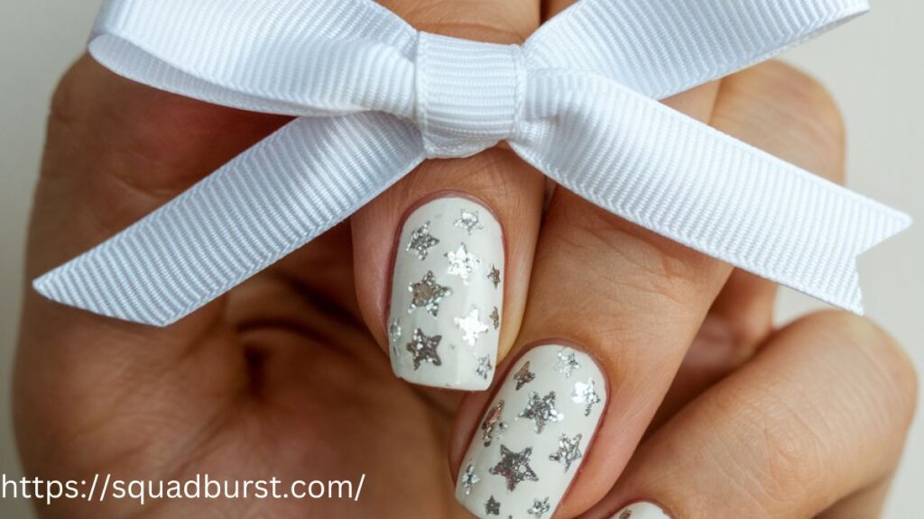 30 White Wedding Nail Designs to Sparkle on Your Big Day!