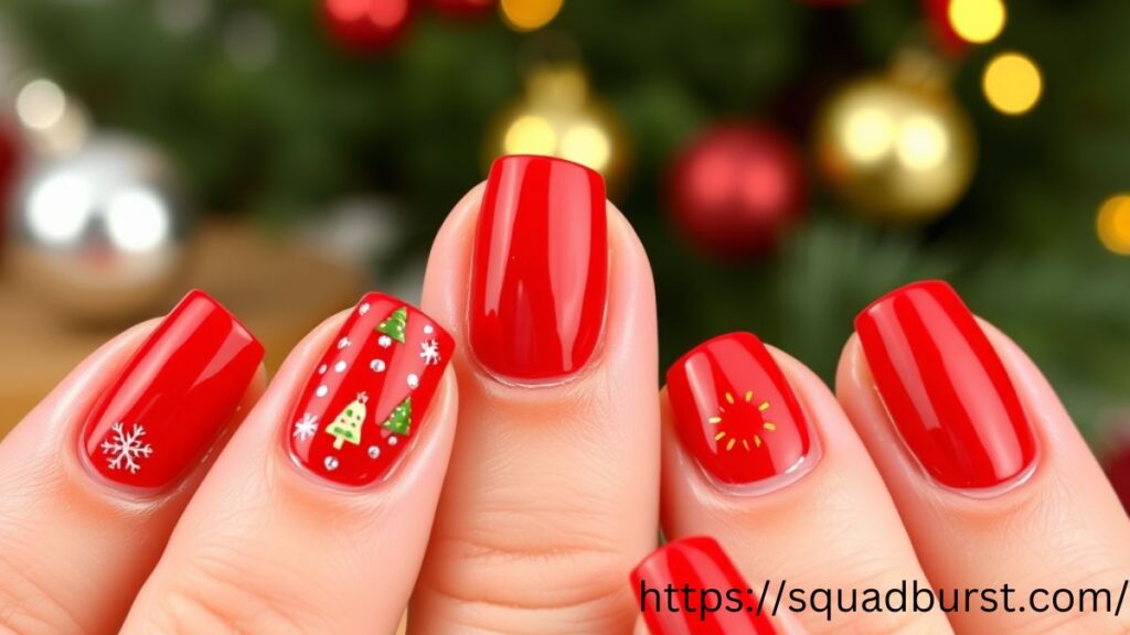 26 Christmas Lights Nail Designs You Can't Miss This Holiday Season