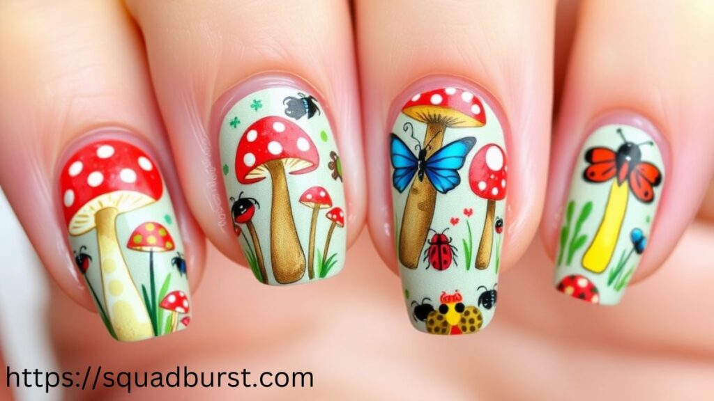 34 Whimsical Mushroom Nail Designs You Need to Try