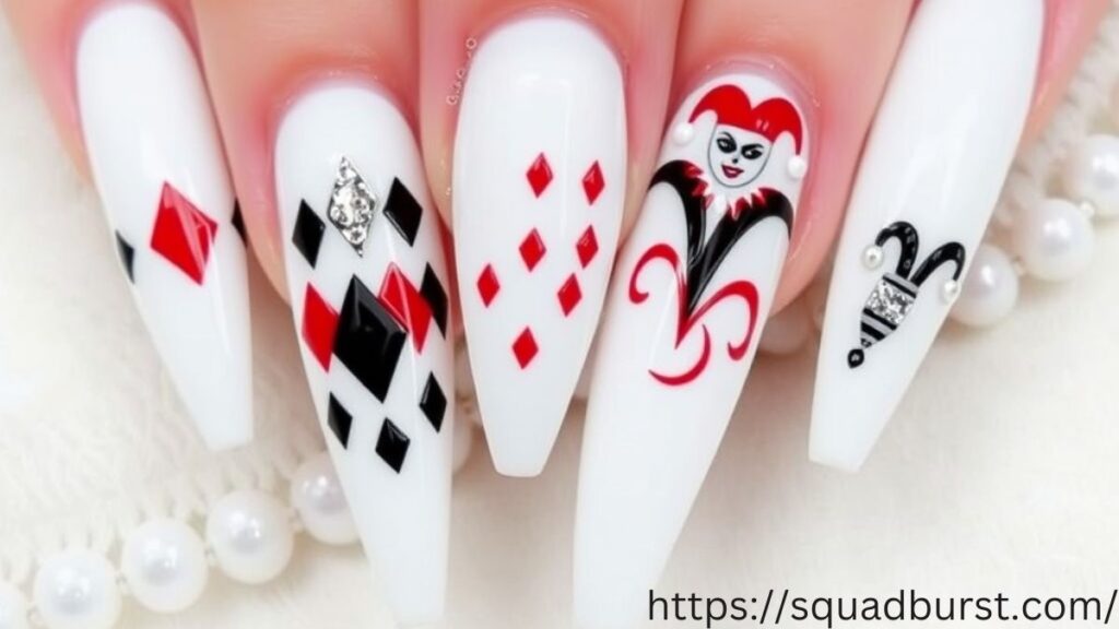 23 Harley Quinn Themed Nails to Steal the Spotlight