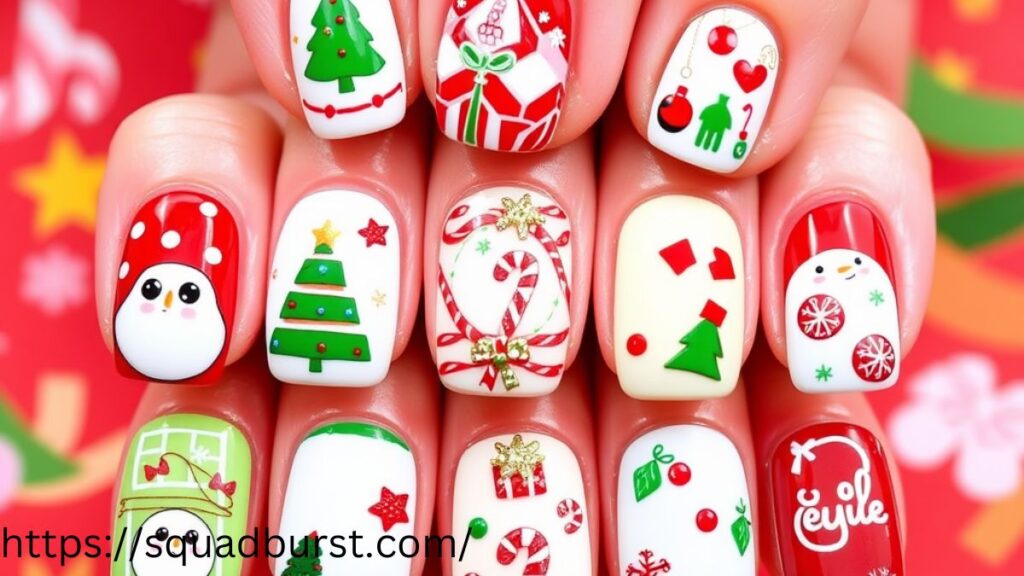 33 Lovely Pink Christmas Nail Designs to Rock This Holiday Season