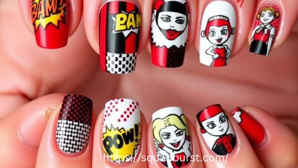 23 Harley Quinn Themed Nails to Steal the Spotlight