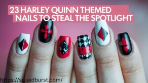 23 Harley Quinn Themed Nails to Steal the Spotlight