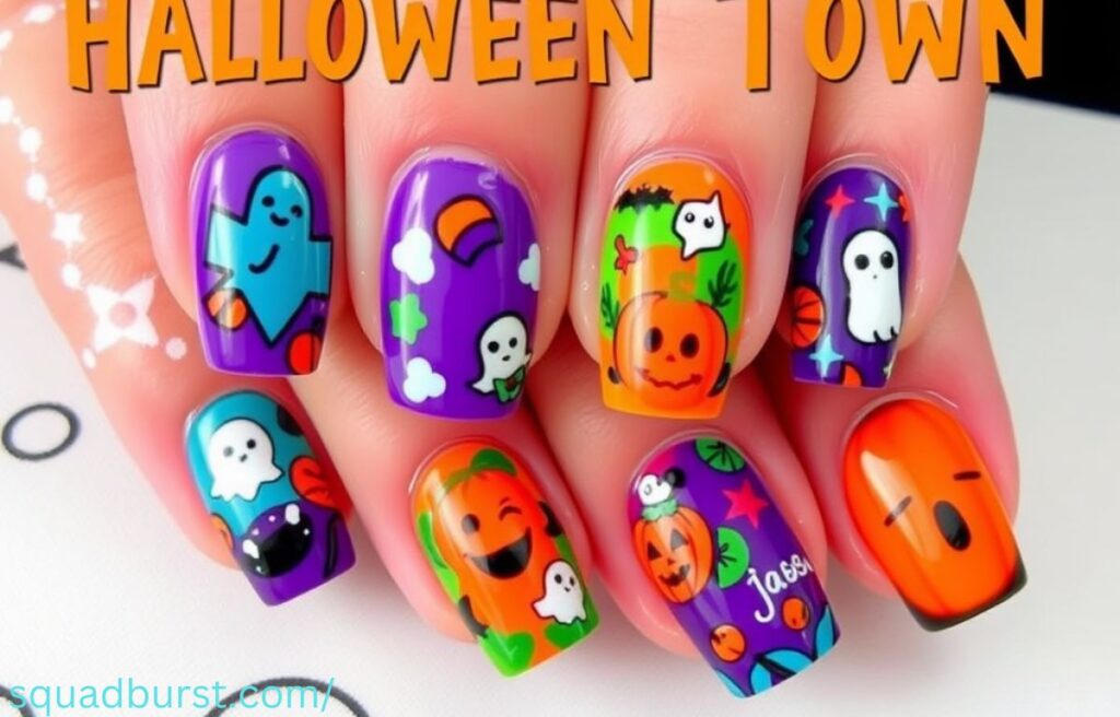 Hauntingly Stunning: 30 “The Nightmare Before Christmas” Nail Designs to Spook and Slay!