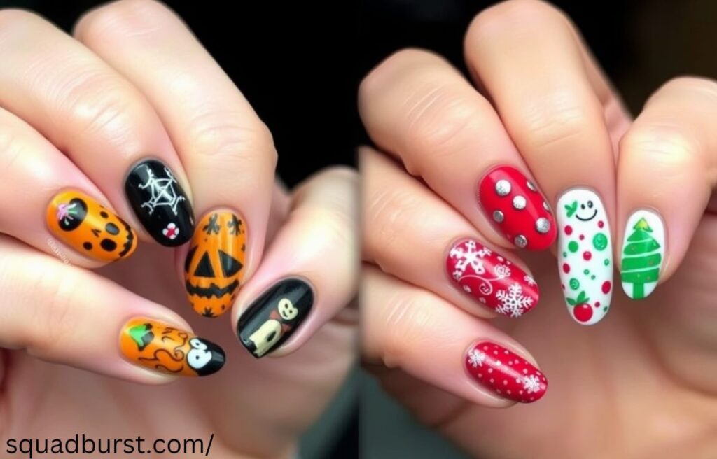 Hauntingly Stunning: 30 “The Nightmare Before Christmas” Nail Designs to Spook and Slay!