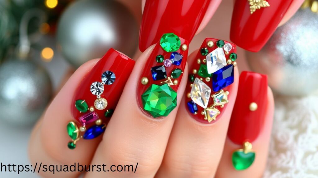 26 Christmas Lights Nail Designs You Can't Miss This Holiday Season