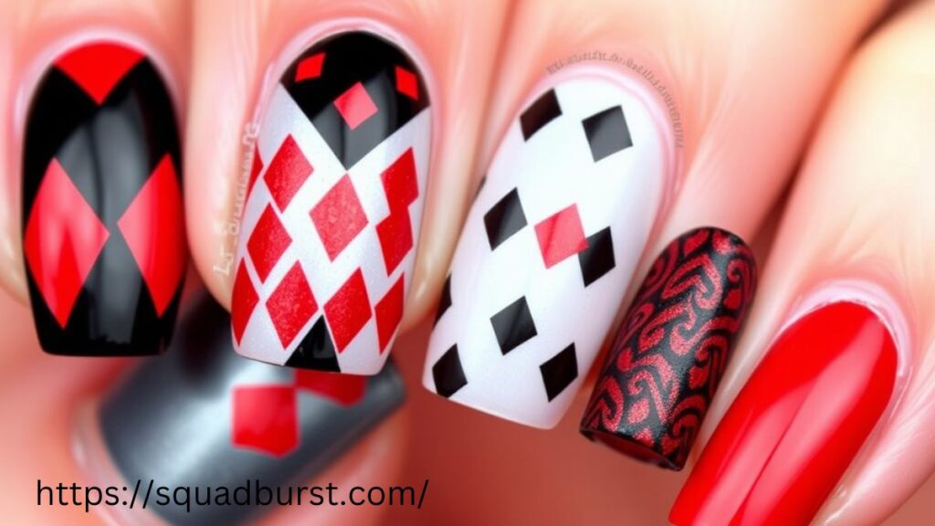 23 Harley Quinn Themed Nails to Steal the Spotlight