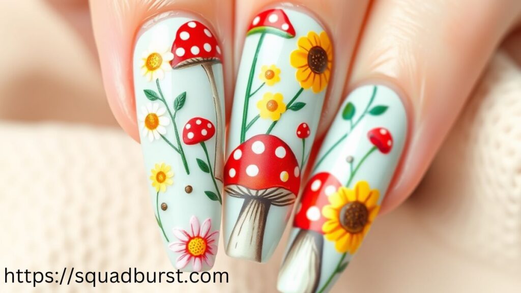 34 Whimsical Mushroom Nail Designs You Need to Try