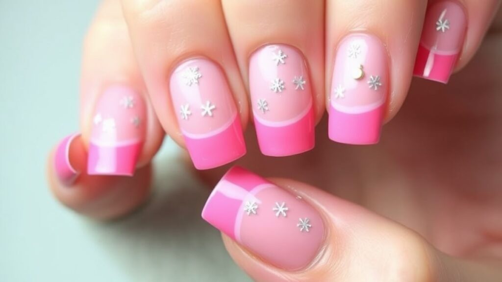 33 Lovely Pink Christmas Nail Designs to Rock This Holiday Season