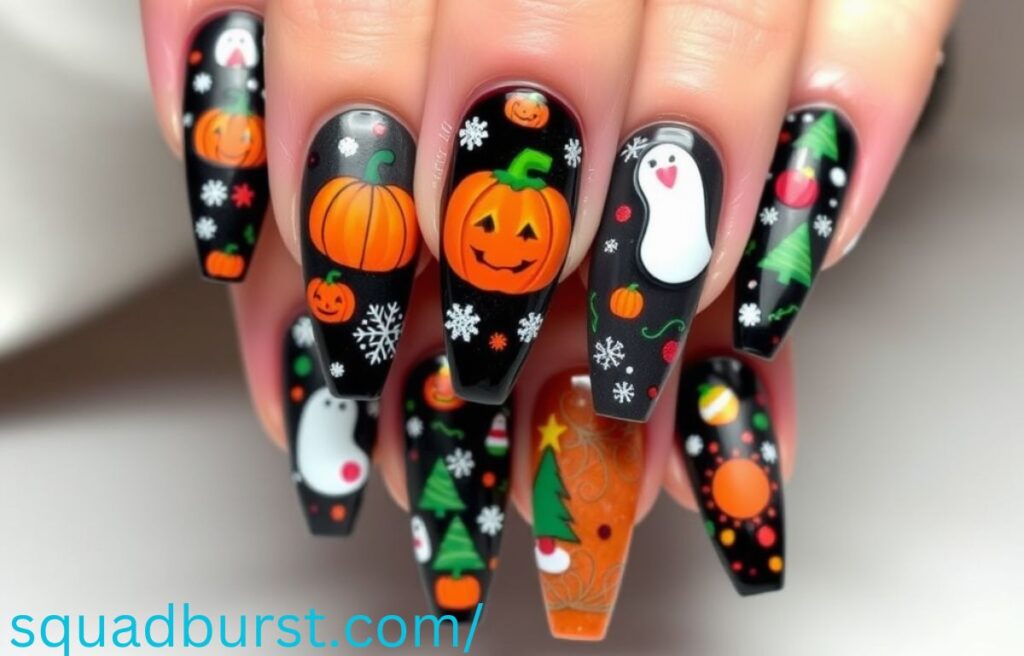 Hauntingly Stunning: 30 “The Nightmare Before Christmas” Nail Designs to Spook and Slay!