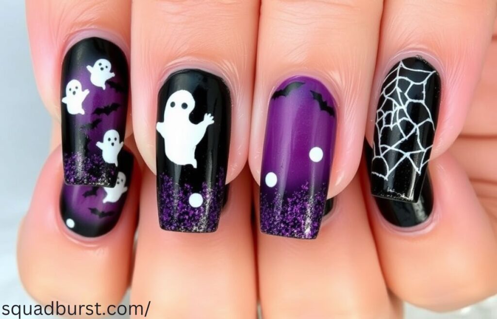 Hauntingly Stunning: 30 “The Nightmare Before Christmas” Nail Designs to Spook and Slay!