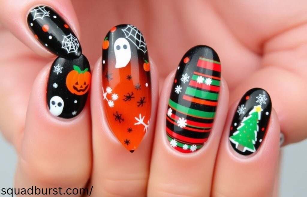 Hauntingly Stunning: 30 “The Nightmare Before Christmas” Nail Designs to Spook and Slay!