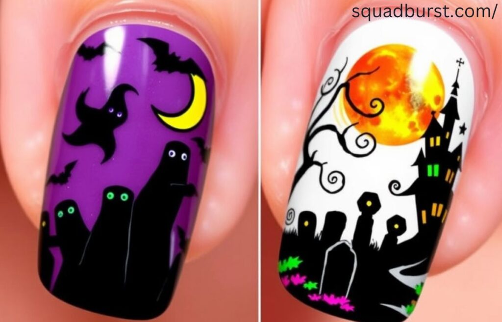 Hauntingly Stunning: 30 “The Nightmare Before Christmas” Nail Designs to Spook and Slay!